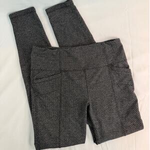 Athleta Metro High Rise Herringbone Leggings Size SMALL